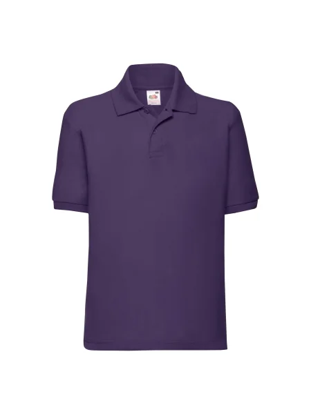 Tricou polo copii Fruit Of The Loom violet