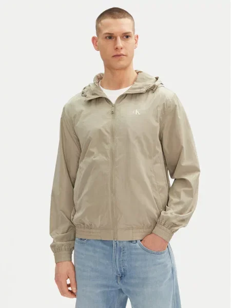Vetrovka Calvin Klein Jeans siva