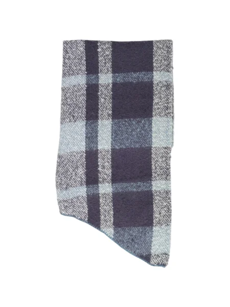 Fular Only în carouri albastru