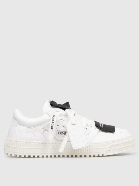 Шкіряні кросівки Off Court з нашивками Off-white білі