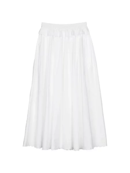 Fustă midi Cecilie Bahnsen cu broderie alb