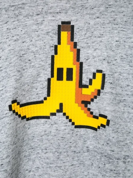 Bluza z kapturem dziecięca Mostly Heard Rarely Seen 8-bit szara