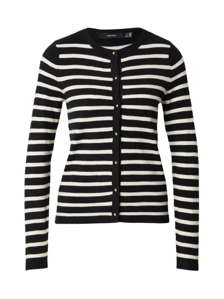 VERO MODA Kardigán VMHAPPY fekete fehér