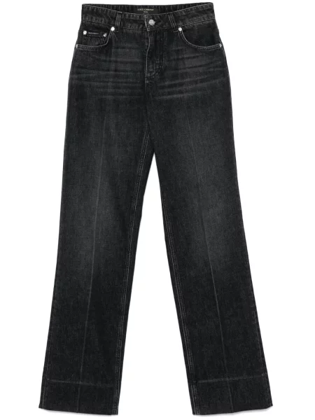 Blugi drepți Dolce & Gabbana negru