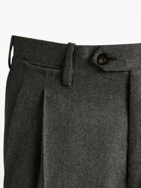 Cu centură pantaloni Kiton gri