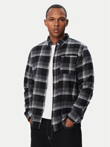 Quiksilver Ing Motherfly Plaid fekete