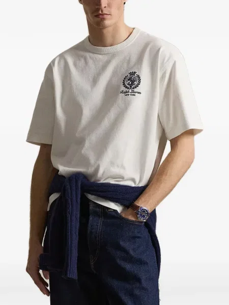 Tricou polo Polo Ralph Lauren cu imagine din canvas cu model paisley albastru