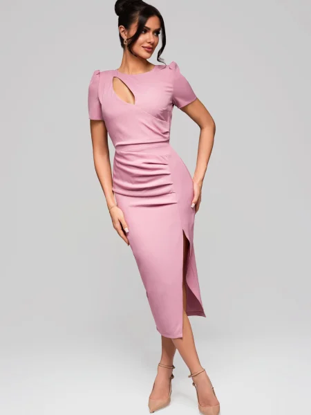Rochie de seară Edoti de costum roz