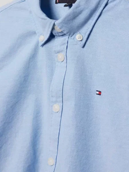 Koszula z kołnierzykiem na Tommy Hilfiger błękitna