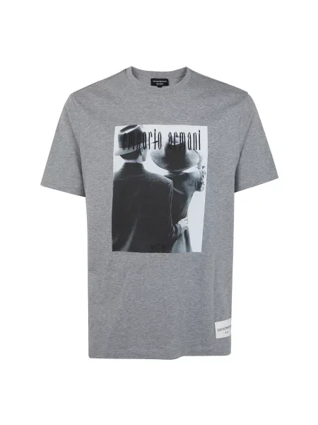 Koszulka Emporio Armani szara