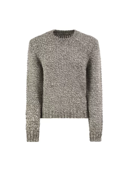 Sweter Herno z alpaki szary