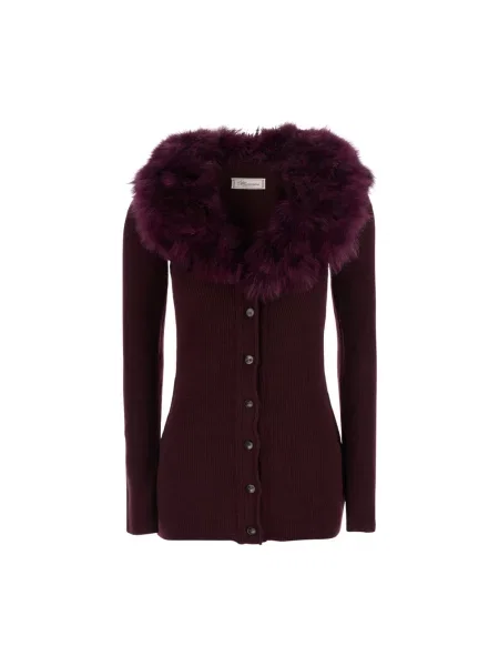 Sweter Blumarine wełniany fioletowy