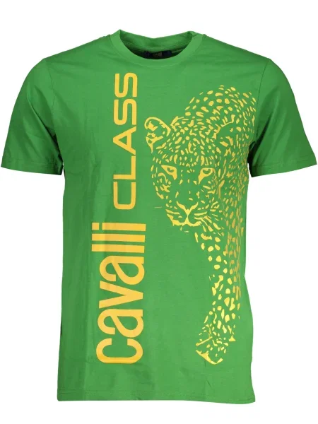 Tricou Cavalli Class scurt verde