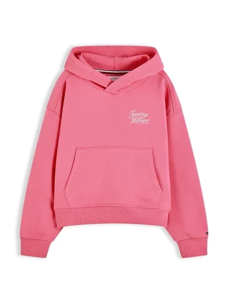Tommy Hilfiger hanorac cu glugă pentru copii cu roz