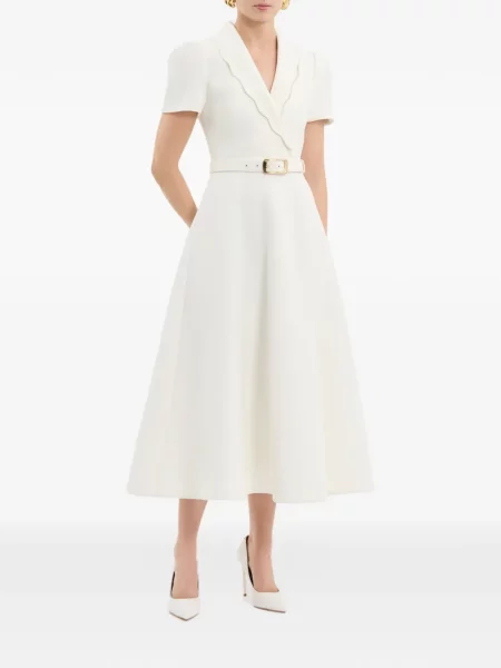Scurt rochie midi Rebecca Vallance alb