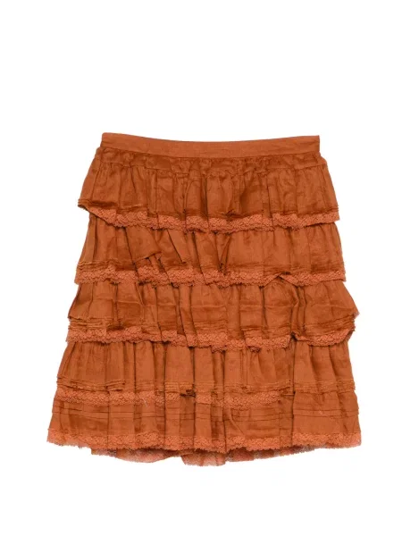 Fusta mini Shushu/tong cu volane maro