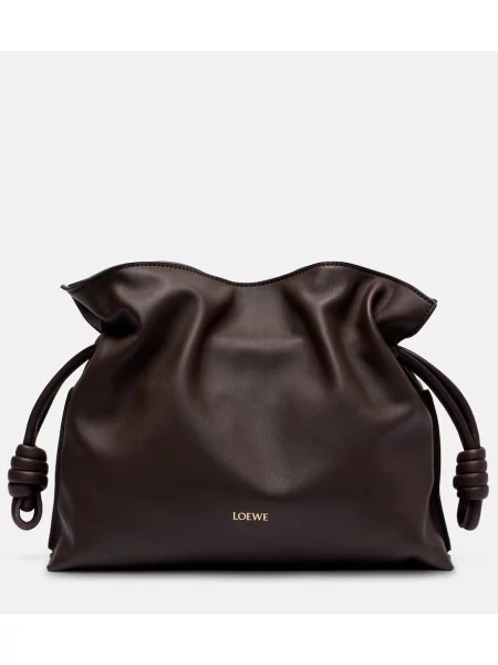 Usnjena pisemska torbica Loewe rjava