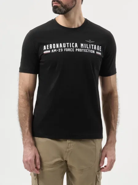 Футболка Aeronautica Militare чорна