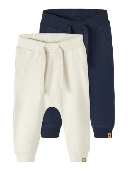 NAME IT Pantaloni Takki crem / noapte / maro albastru