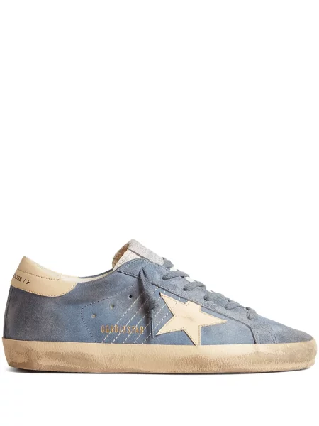 Sneakerși Golden Goose din piele albastru
