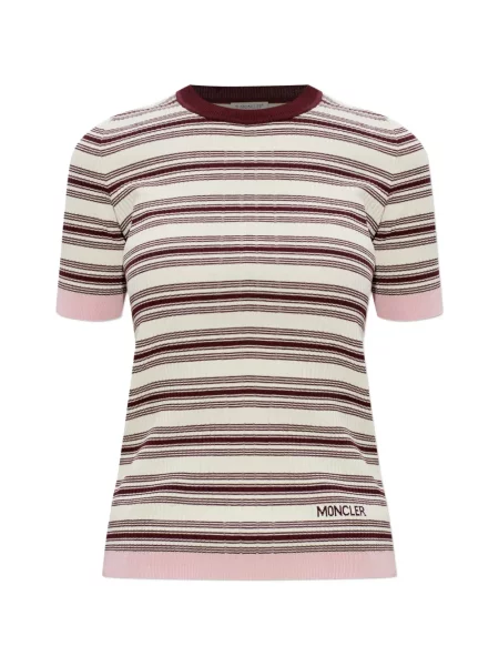 Tricou Moncler cu dungi tricotate