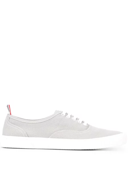 Sneakerși Thom Browne din canvas gri