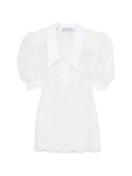 Rochie mini Rowen Rose de costum alb