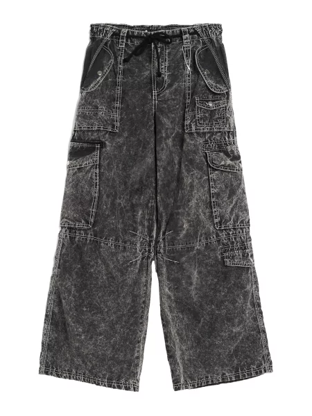 Bershka Pantaloni eleganți metalic gri