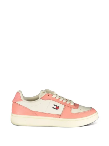 Sneakerși Tommy Hilfiger cu autograf alb
