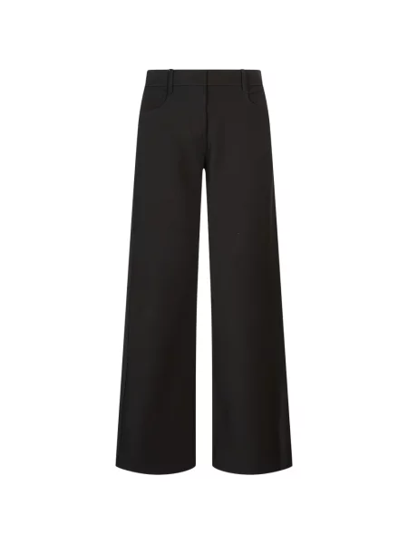 Pantaloni 's Max Mara din țesătură twill negru