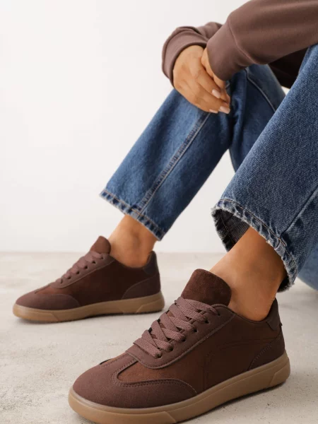 Sneakers Barefoot în Stilul Tenis Shoes Hurla maro
