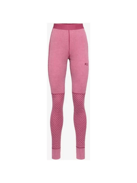 Legginsy długie Kari Traa Smekker fioletowy matowy XS biały