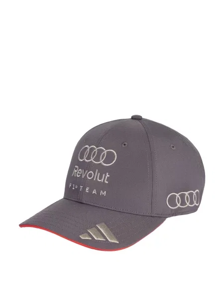 ADIDAS PERFORMANCE Sportovní kšiltovka Audi Revolut F1 Team šedobéžová / kámen / jasně červená