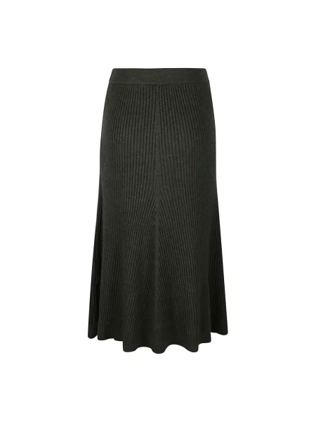 Spódnica midi Victoria Beckham wełniana zielona