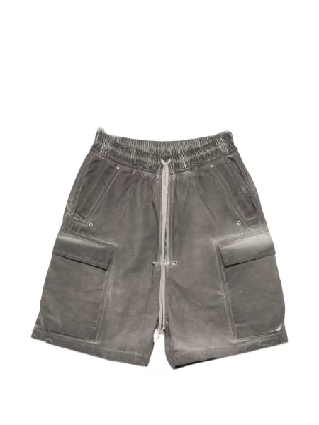 Pantaloni scurți cargo Rick Owens Drkshdw cu cordon gri