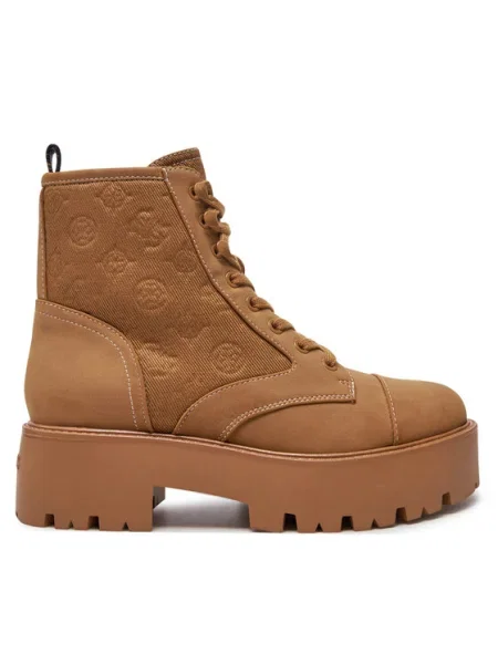 Кубинки Guess VAINA с платформа FLTSLR кафяво