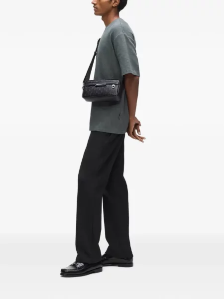 Crossbody taška Karl Lagerfeld K/Monogram černá