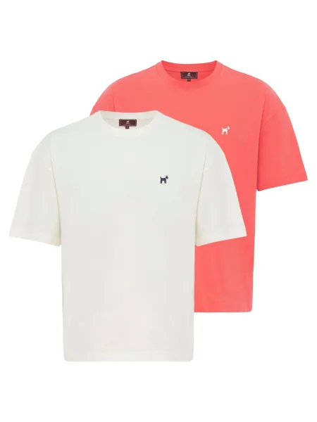 Williot Tričko lososová bílá