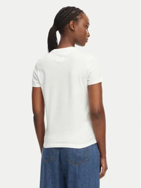 Tommy Jeans Majica Bubble Logo Kremna