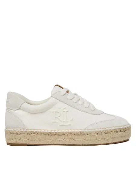 Espadrile LAUREN RALPH LAUREN Luize alb