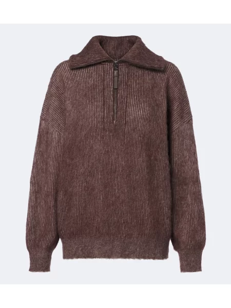 Pulover Brunello Cucinelli de lână maro