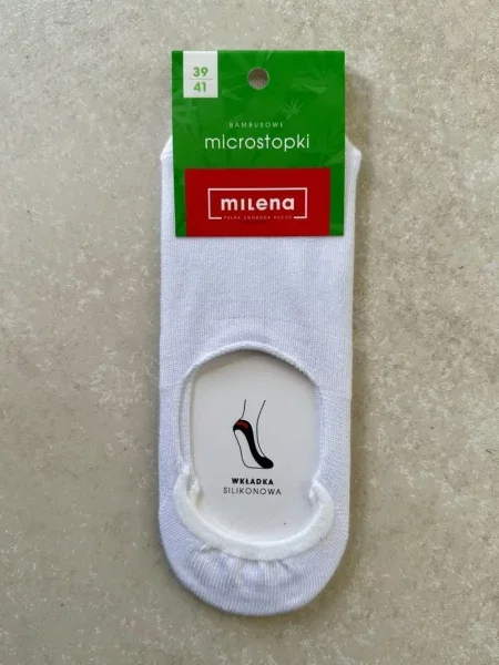 Ponožky Milena biela