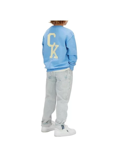 Geacă de blugi copii Calvin Klein Jeans albastru