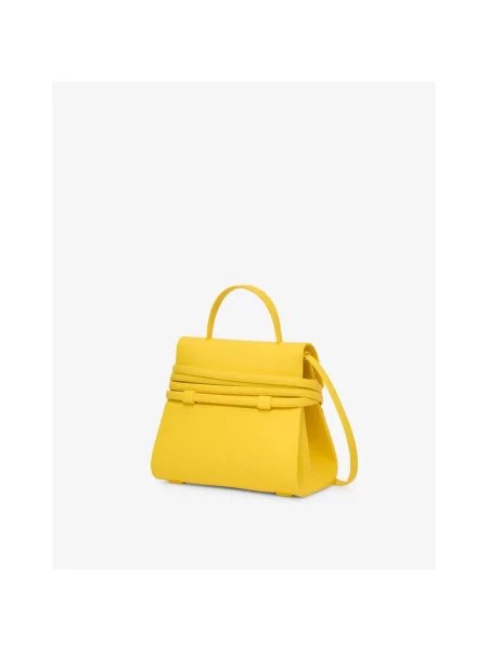 Torebka Moschino wiązana żółta