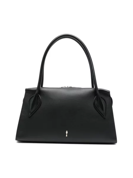 Top Christian Louboutin skórzany czarny