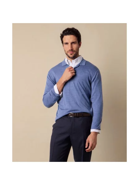 Sweter Brooks Brothers wełniany niebieski