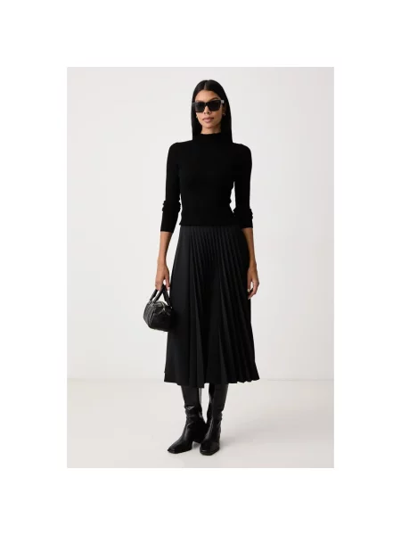 Sweter z golfem Twinset wełniany do golfa czarny