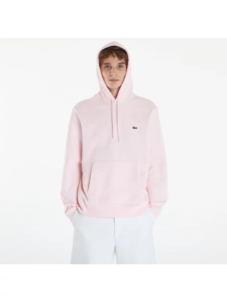 Суичър с качулка Lacoste с качулка черно