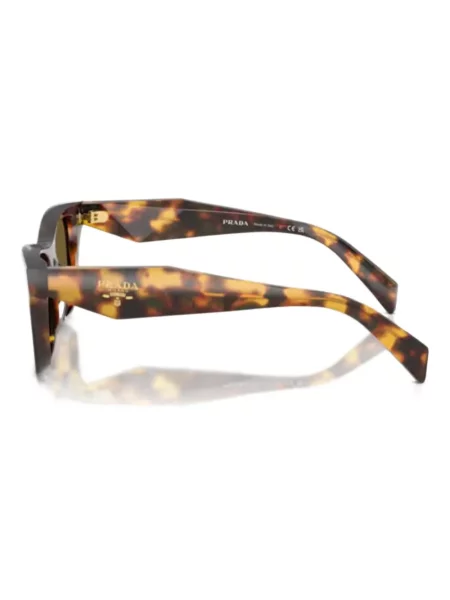 Ochelari de soare pătrați Prada Eyewear cu autograf maro