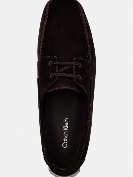 Calvin Klein férfi velúr mokaszin DRIVER BOAT SU barna